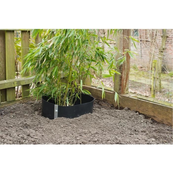 NATURE Barriera antiradice con binario di chiusura - HDPE nero