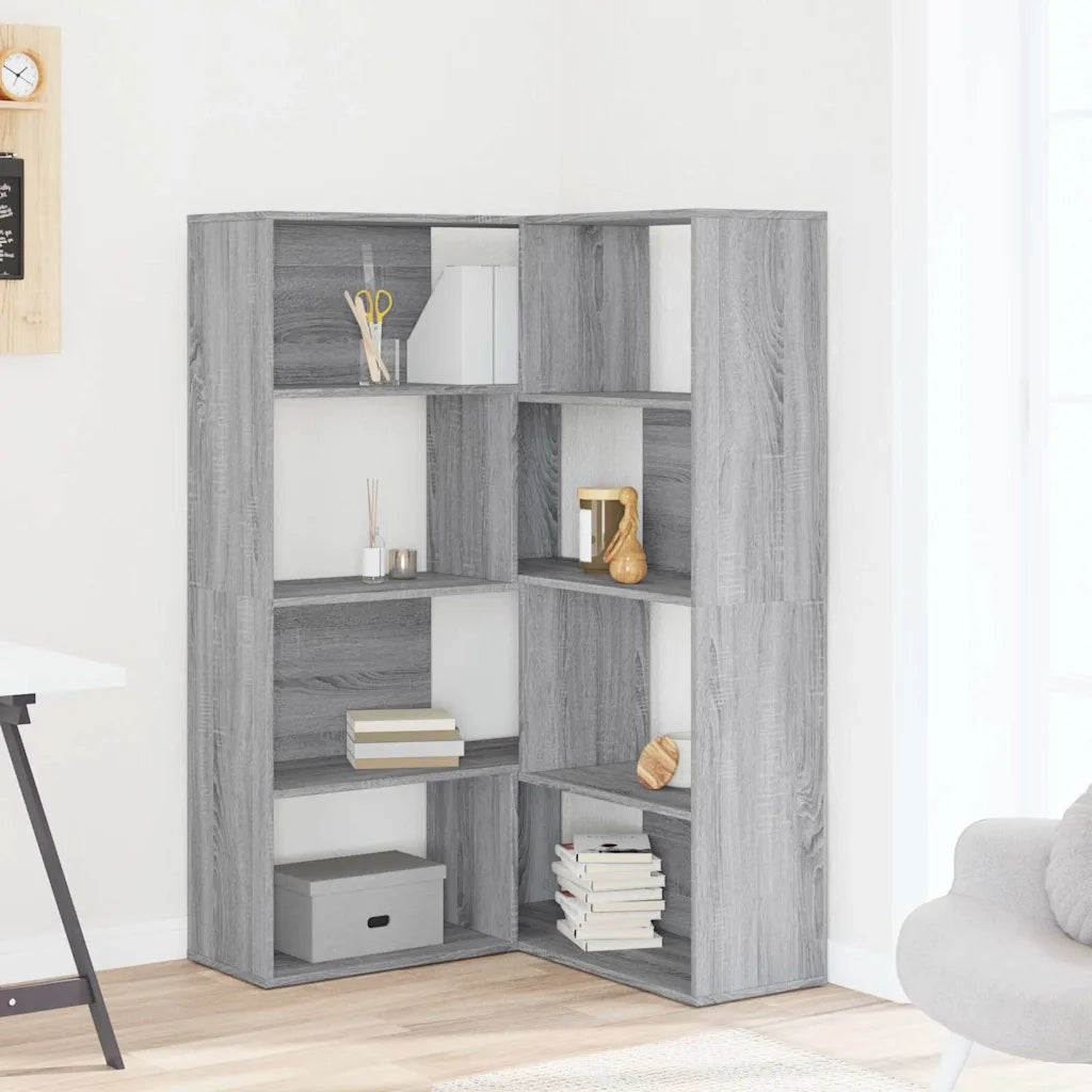Libreria a 4 Ripiani Grigio Sonoma 85x85x140 cm in Truciolare 3307815