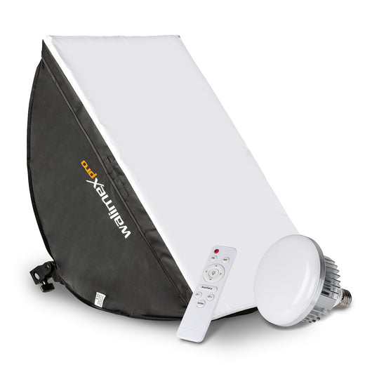 Softbox 40x60cm 45W, luce fotografica bicolore, con diffusore e telecomando, temperatura colore 3.000 - 6.000 K, illuminatori LED per foto e video professionali