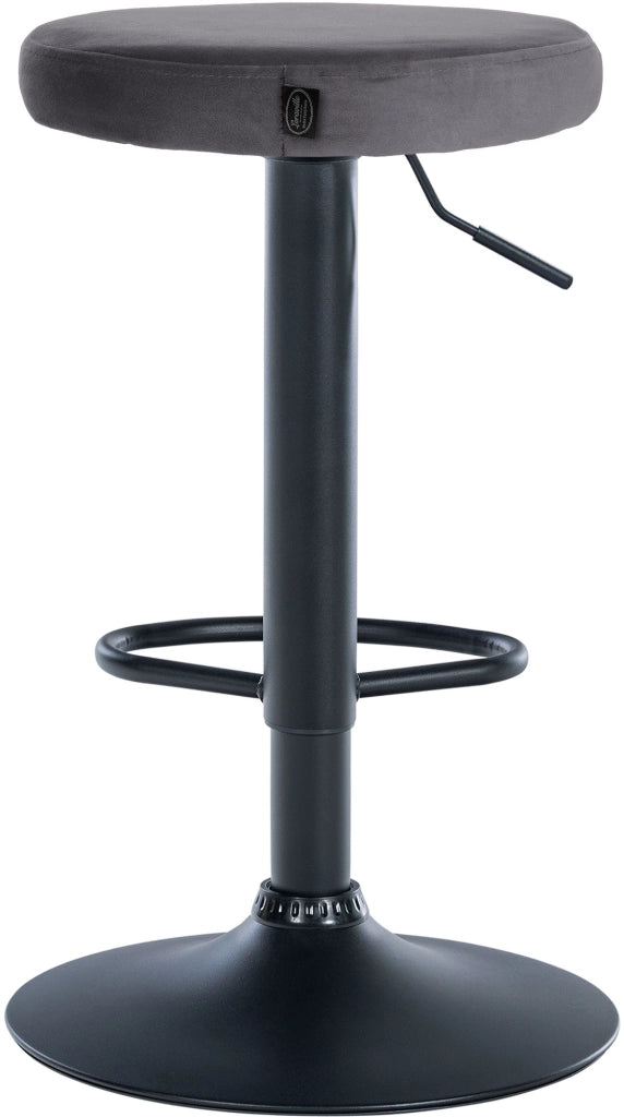 2er Set Barhocker Ponte Samt schwarz