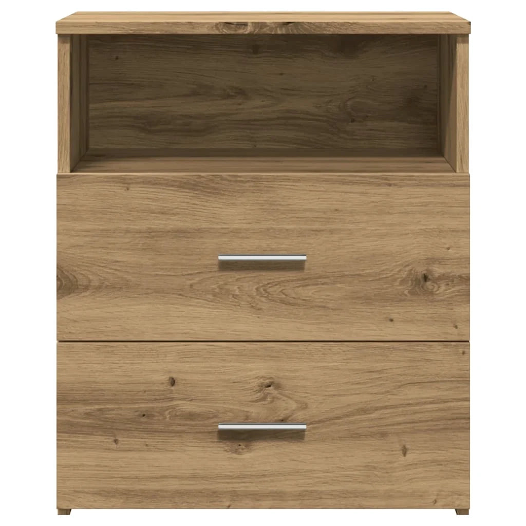 Comodino Rovere Artigianale 50x32x60 cm in Legno Multistrato 856566