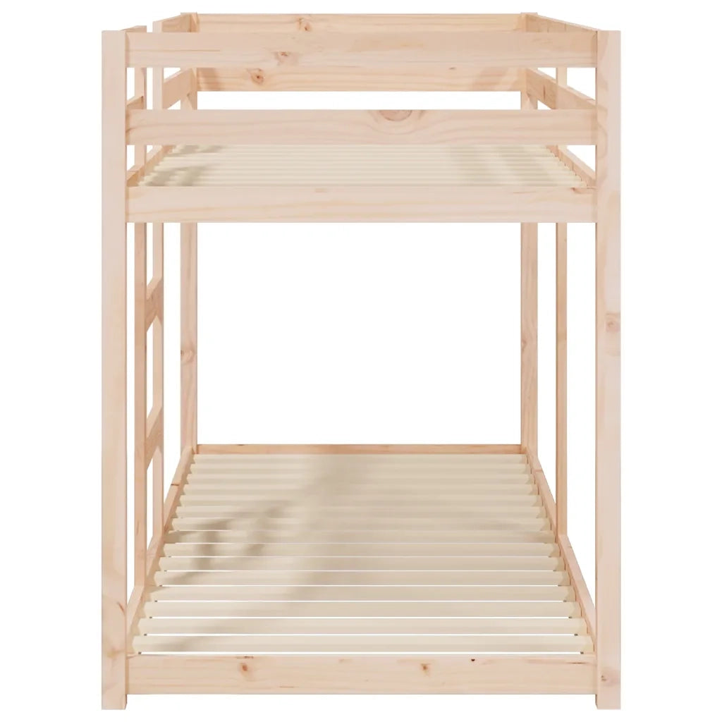 Letto singolo | Letto per adulti | Letto a Castello 80x200 cm in Legno Massello di Pino