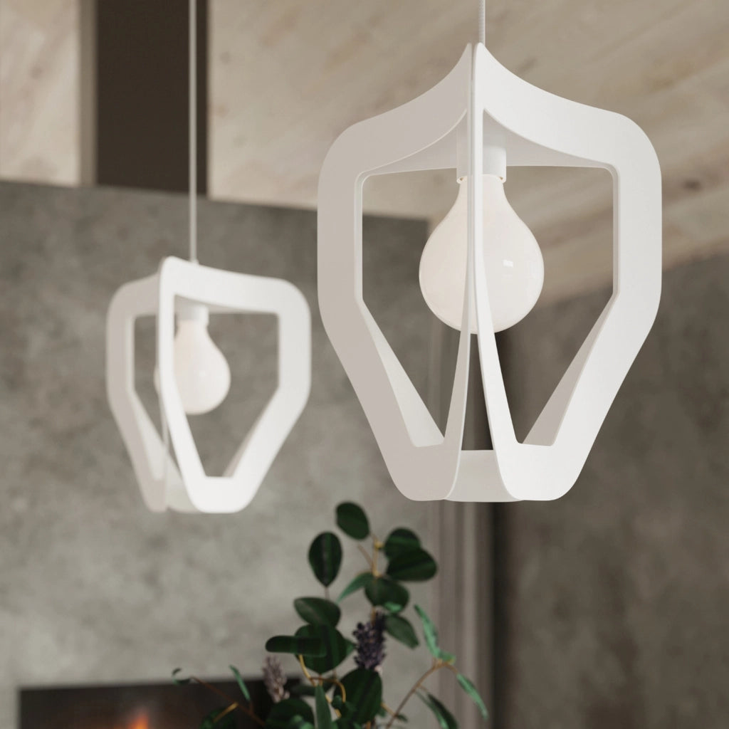 Lampada a sospensione Pure Lume TRIANOS PU.0929 bianca