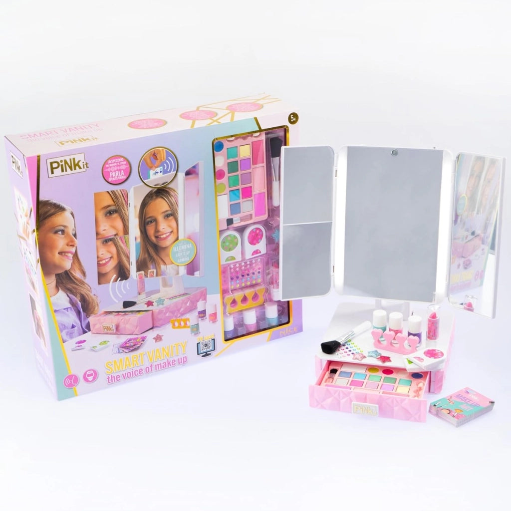 PINKIT Smart Vanity, 1 Specchiera Interattiva con Trucchi specchiera trucco bambini nice