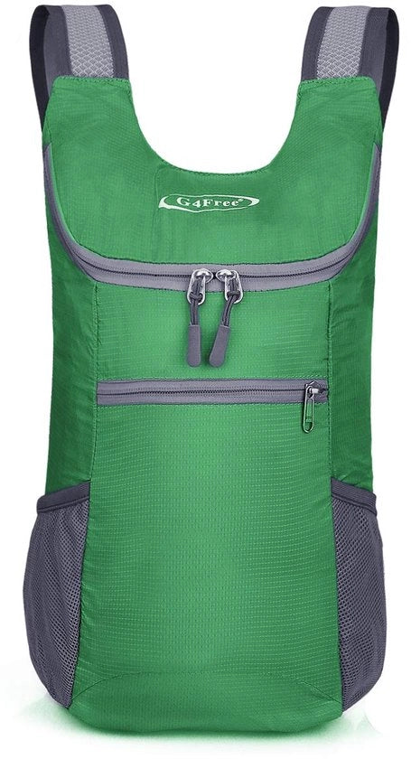Zak da Viaggio Leggero Opvolutile con Chiusura in Tessuto, Peso 130g, Unisex, Verde