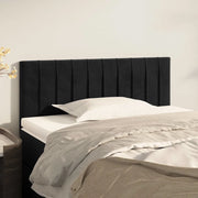 Testiera-Testata-Testiera Decorativa Nera 90x5x78/88 cm in Velluto 213288