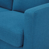 Divano 2 Posti Ramsey 137x73x82 h cm in Tessuto Blu