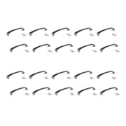 Emuca Maniglia per mobile Kyoto, L 142 mm, interasse 128 mm, Titanio, Zama, 1 lotto di 20 unitÃ 
