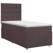 Letto box spring con materasso Marrone Scuro 90 x 190 cm 3453777