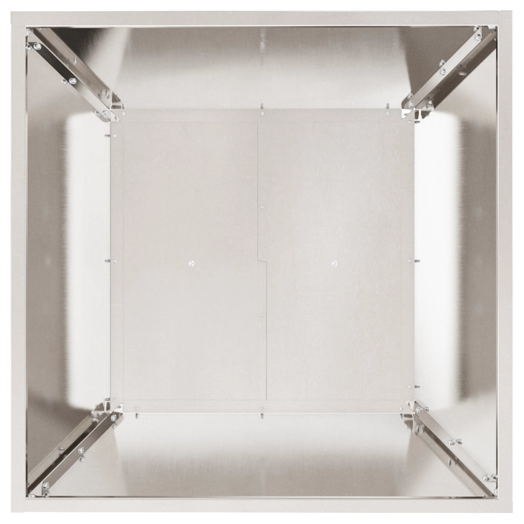 Fioriera in Metallo Acciaio inossidabile 50 x 50 x 15 cm