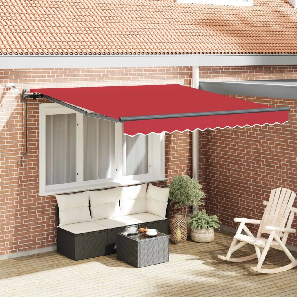 Tessuto per Tenda con Rosso 300 x 250 cm Poliestere 3330148