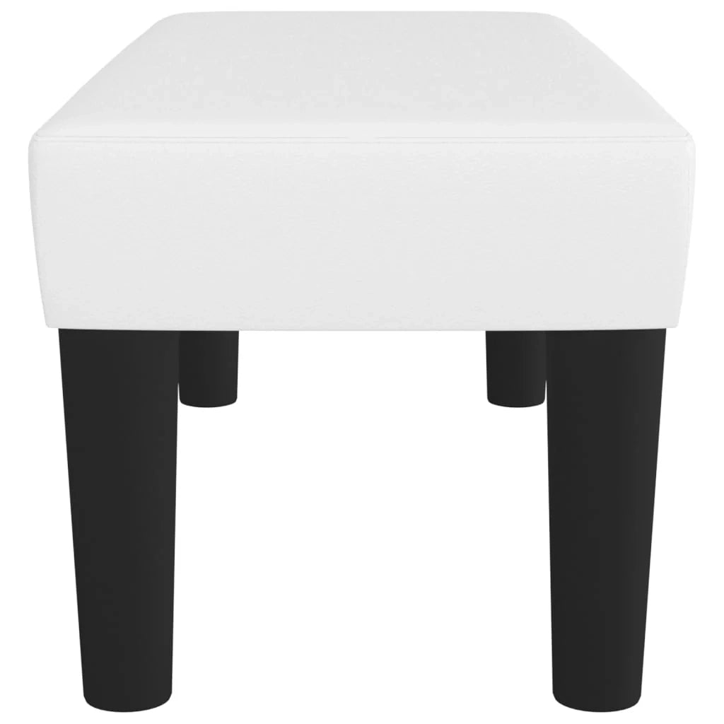 Panca 70 x 30 x 30 cm in similpelle bianca 02_0010676