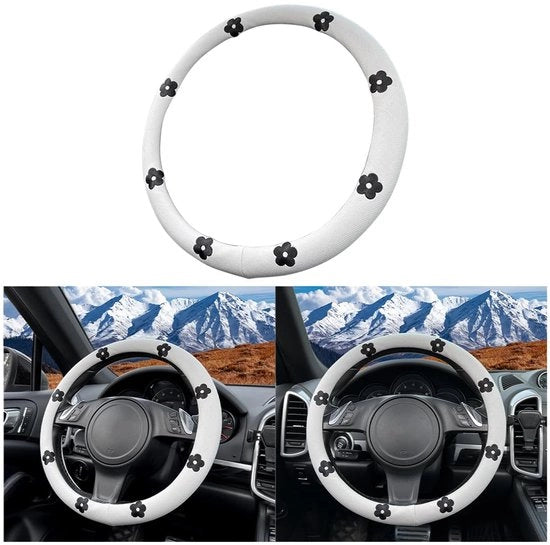 Stuoia universale per auto, respirante, antiscivolo, stuoia universale per auto, stuoia 38 cm, stuoia in cotone e lino (bianca)