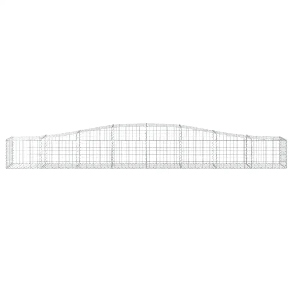 Cesti Gabbioni ad Arco 3 pz 400x50x40/60 cm Ferro Zincato