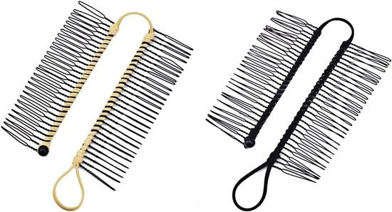 Accessori per capelli ribaltabili, Clip banana, stile vintage, adatto per capelli spessi, ondulati, ricci e naturalmente ricci, set da 2.