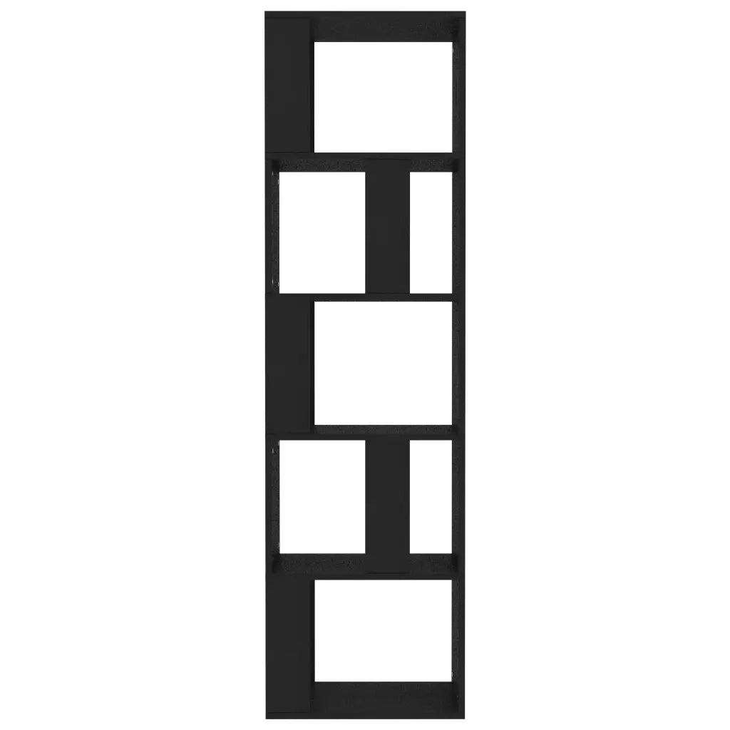 Libreria/Divisorio Nero 45x24x159 cm in Truciolato
