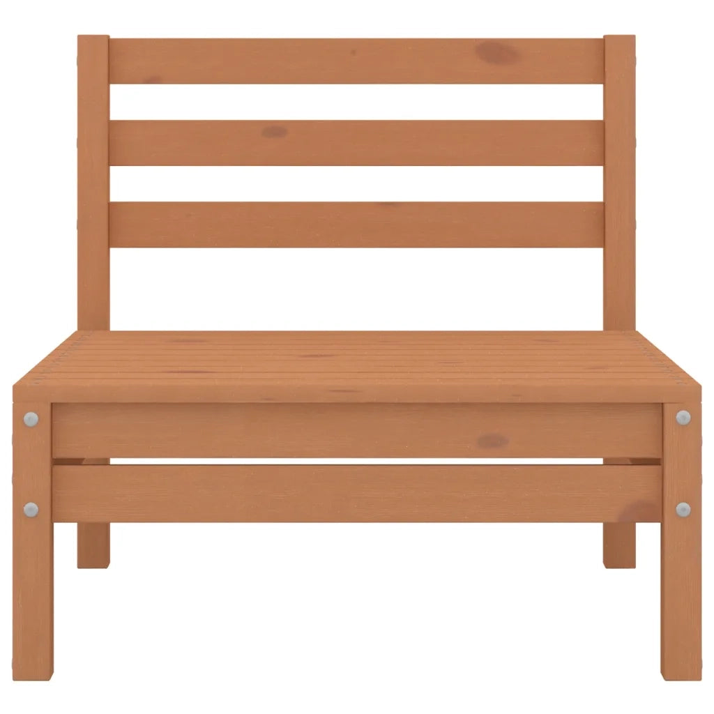 Set Salotto da Giardino 4pz Marrone Ambra Legno Massello Pino 3082485