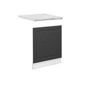 Pannello frontale Fame-Line Antracite-oro/Bianco 60 cm, PL Marmo Vicco