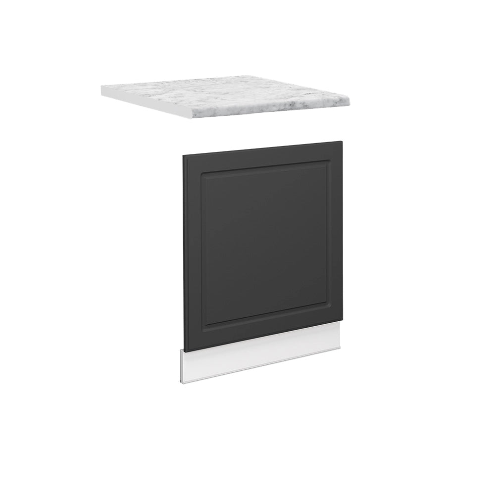 Pannello frontale Fame-Line Antracite-oro/Bianco 60 cm, PL Marmo Vicco