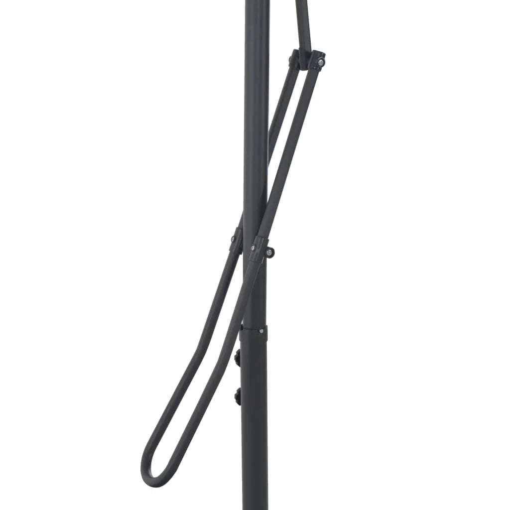 Ombrellone da esterno con palo in acciaio 300 x 230 cm blu 02_0008203