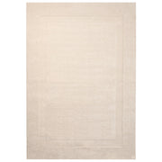 Tappeto in lana forma rettangolare, tuftato a mano 160 x 230 cm bianco sporco design elegante