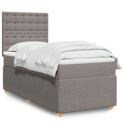 Giroletto a Molle con Materasso Tortora 90x190 cm in Tessuto 3291929