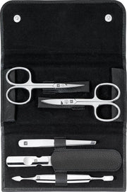 Set di manicure - CLASSIC INOX 97458-004-0 5-delig per pedicure e mani e piedi per uomo e donna con contenitore in legno nero