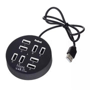 Trade Shop - Hub Usb 2.0 Hi-speed 8 Porte Con Cavo Da 60 Cm Con Connessione Usb-a Q-hu800 -