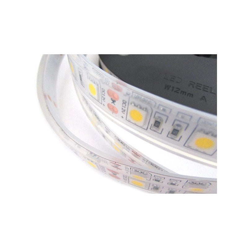 Striscia Strip Bobina Striscia Led Impermeabile IP68 Bianco Caldo 3000K Con 300 Smd 5050 5 Metri