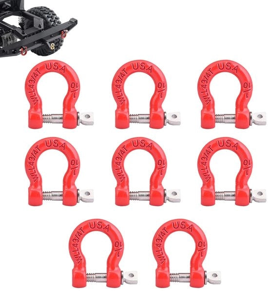Trailer Gesp per Climbing Car 8 Stuks - Metallico