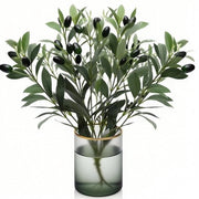 Decorative Kunstplant con 2 Frutti di Schiuma per Ramo, 30 cm, Naturale, 10 Pezzi, Ramo Flessibile per Vaso, Decorazione per Matrimonio, Salotto, Appartamento