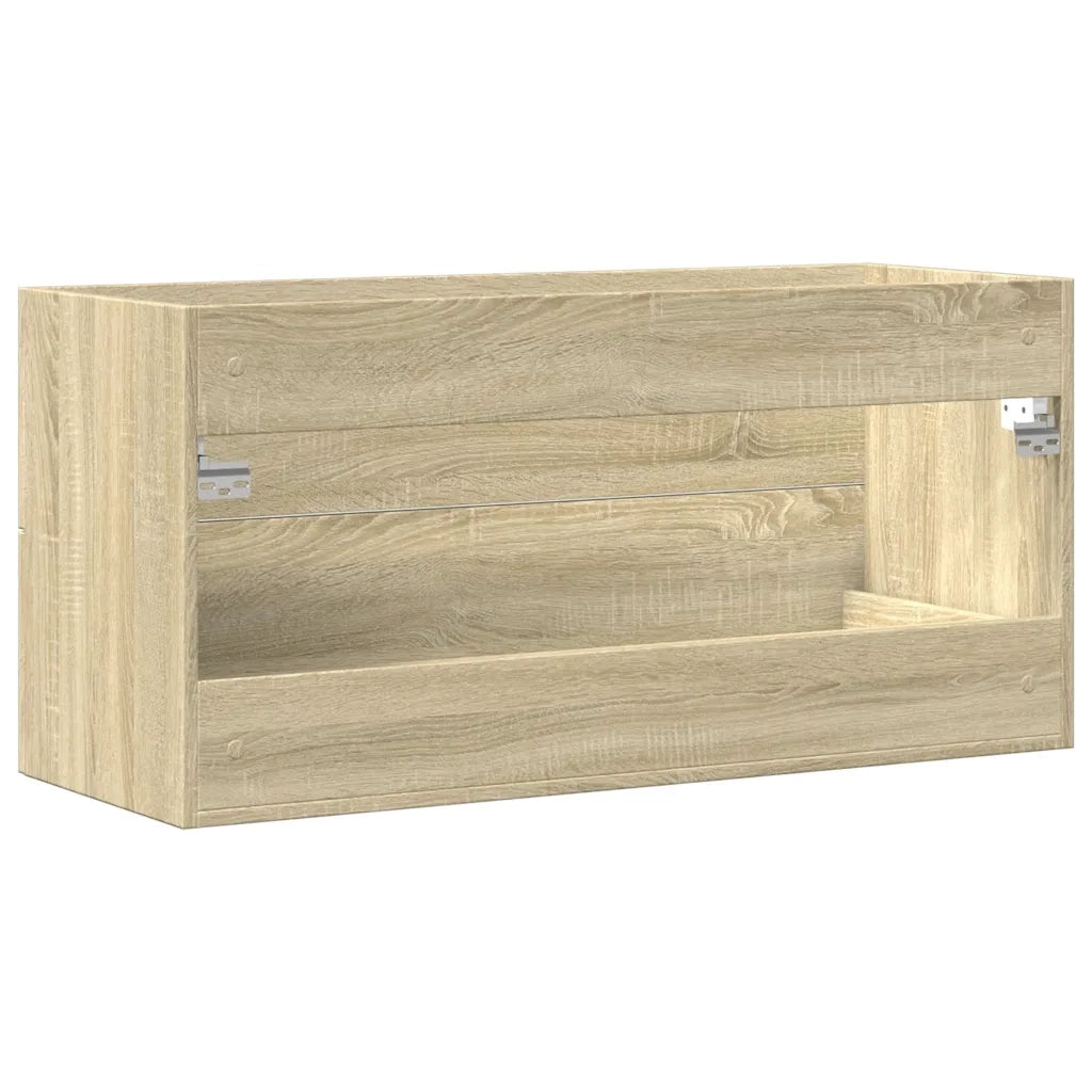 Mobile Lavabo Rovere Sonoma 100x38,5x48 cm in Legno Multistrato