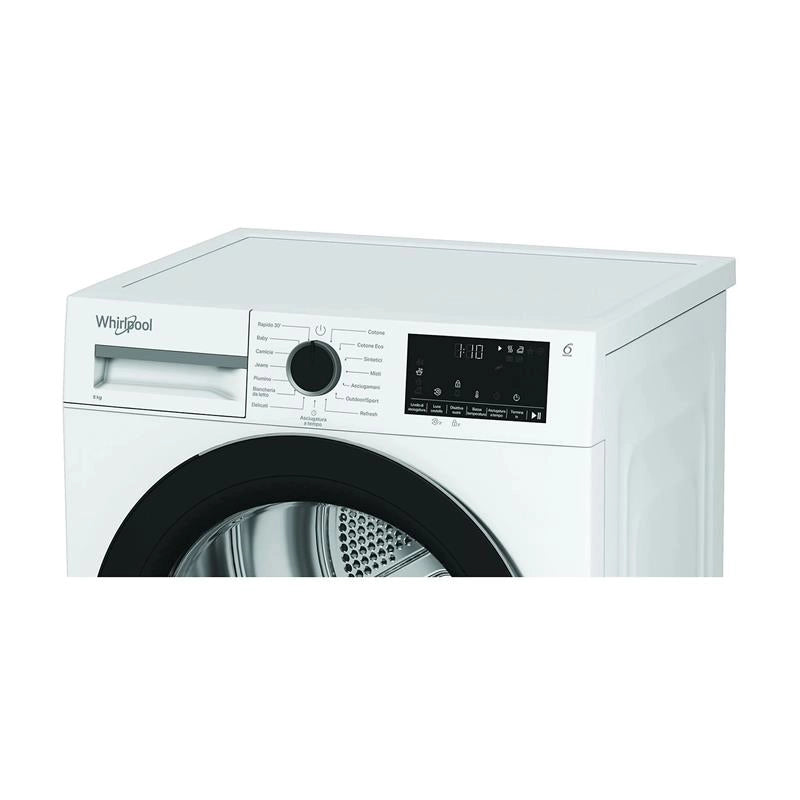 WHIRLPOOL CWD83MWBSIT ASCIUGATRICE A POMPA DI CALORE 8KG CLASSE D