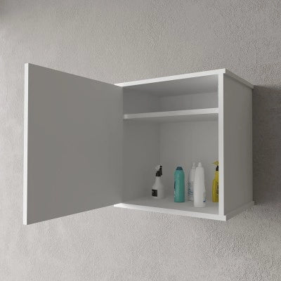 Pensile sospeso 45x34 cm in PVC con ripiano e fissaggi inclusi Kandy
