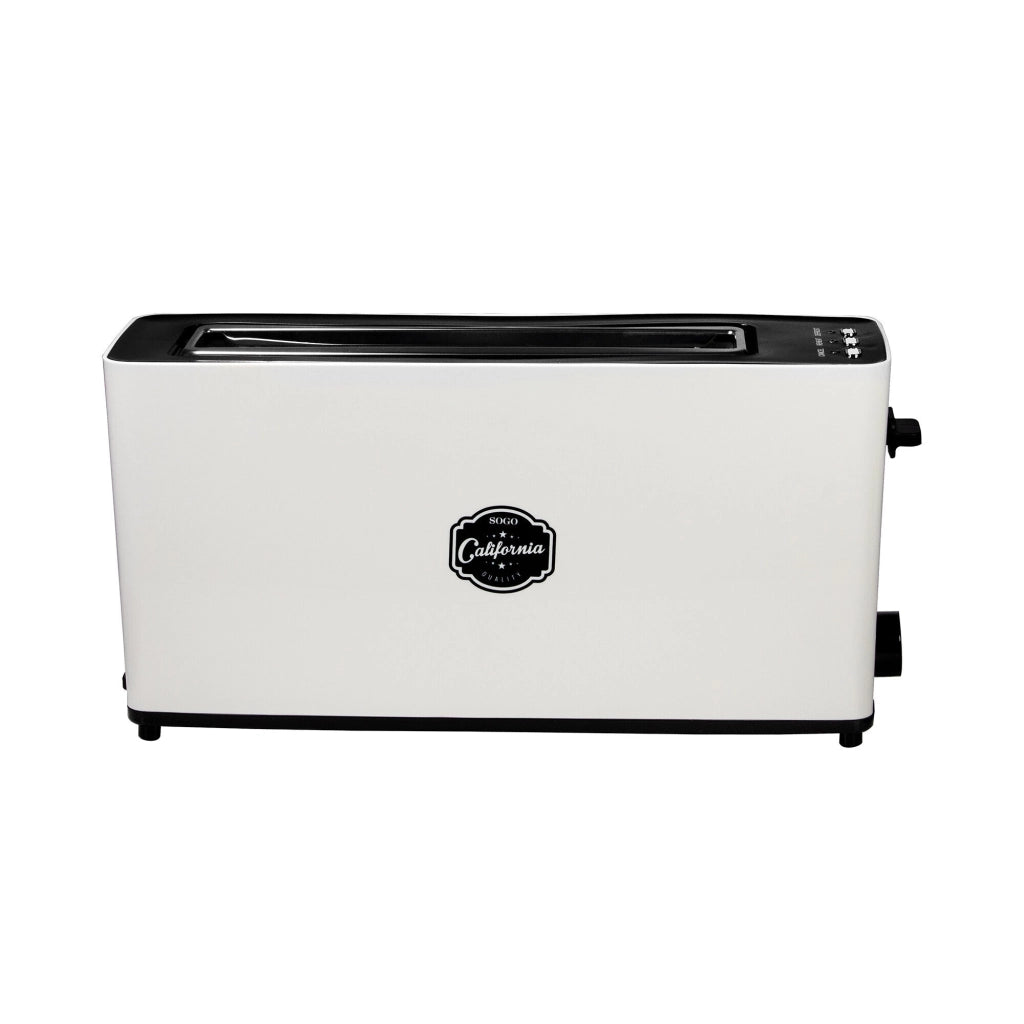 Tostapane per fette lunghe elettrico 900W, slot extra largo per pane in cassetta, 7 livelli doratura regolabili - SOGO