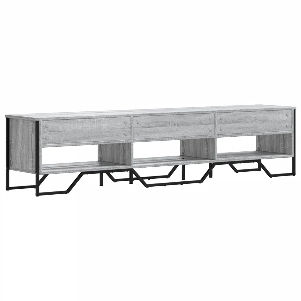 Mobile Porta TV Grigio Sonoma 180x34x41cm in Legno Multistrato 848577