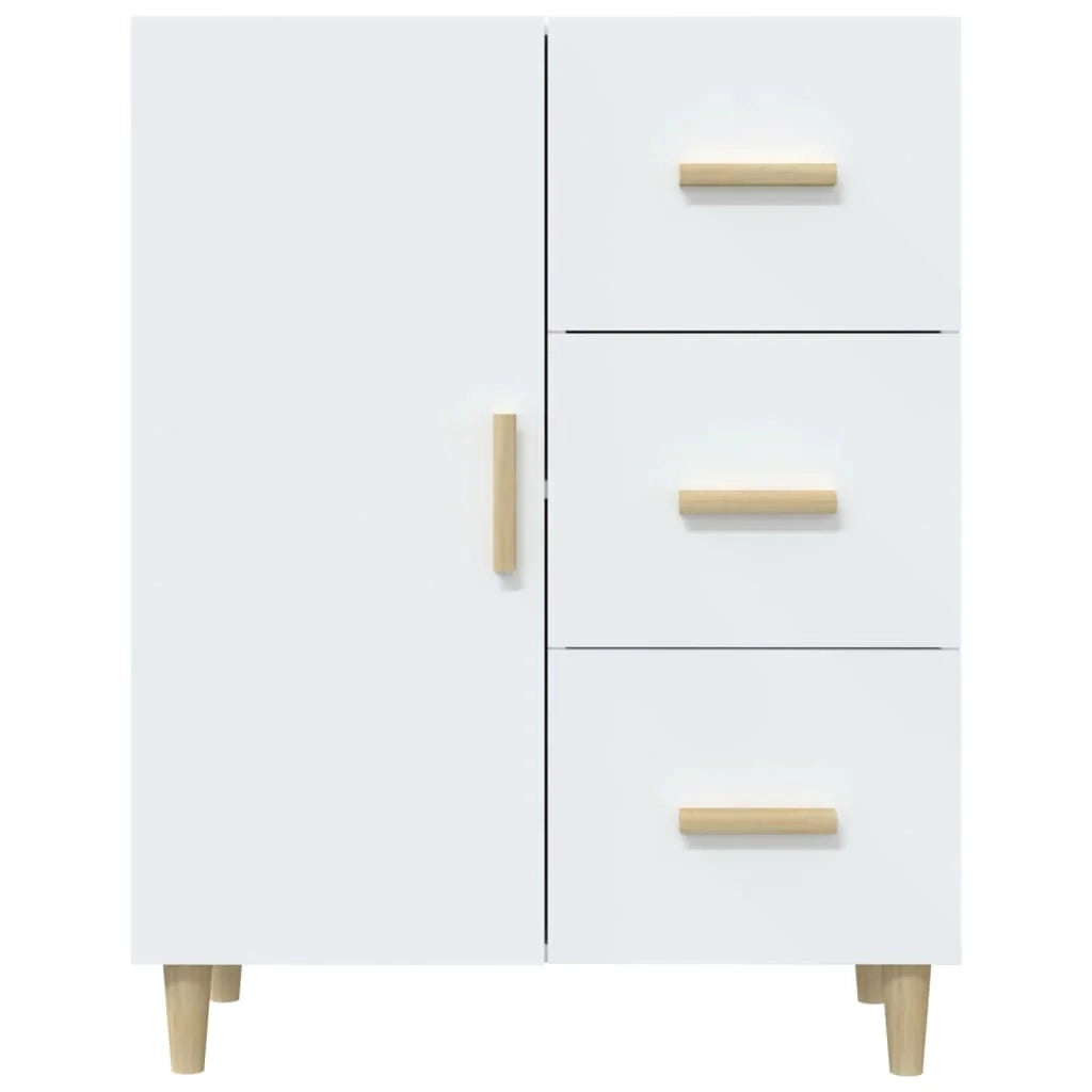 Buffet credenza cassettiera armadio mobile contenitore organizer per cucina soggiorno salotto 69,5 x 34 x 90 cm legno ingegnerizzato bianco 02_0030428