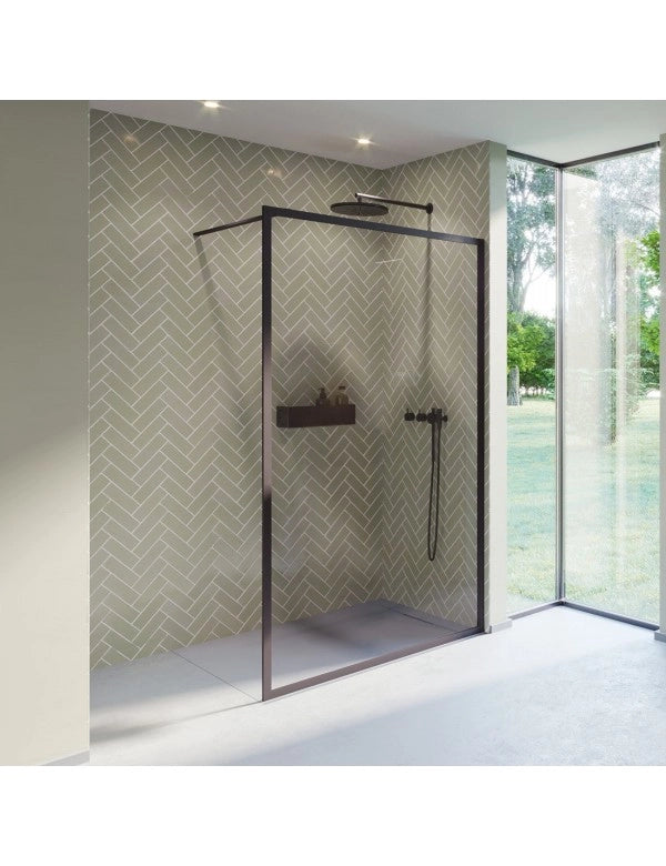 Parete doccia walk-in LUCID 400 RIHO 100x200 cm