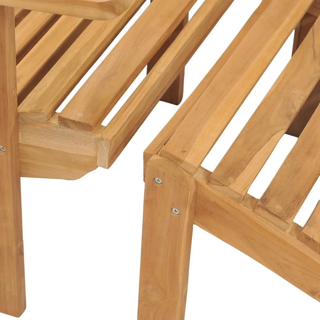 Sedia da Giardino Adirondack con Poggiapiedi Massello di Teak 316165