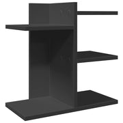 Mobiletto portaoggetti per ufficio 42 x 21,5 x 42 cm in legno ingegnerizzato Nero 02_0043563