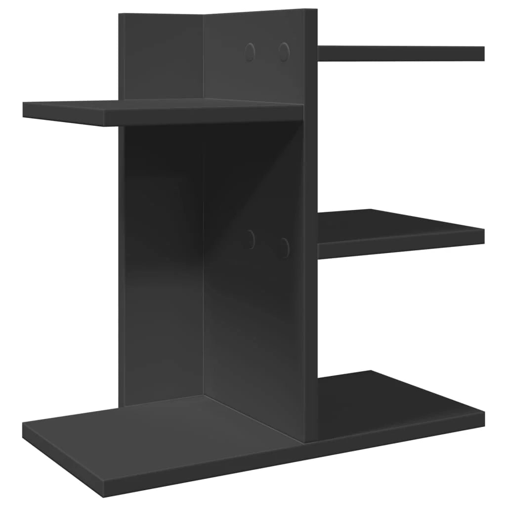 Mobiletto portaoggetti per ufficio 42 x 21,5 x 42 cm in legno ingegnerizzato Nero 02_0043563