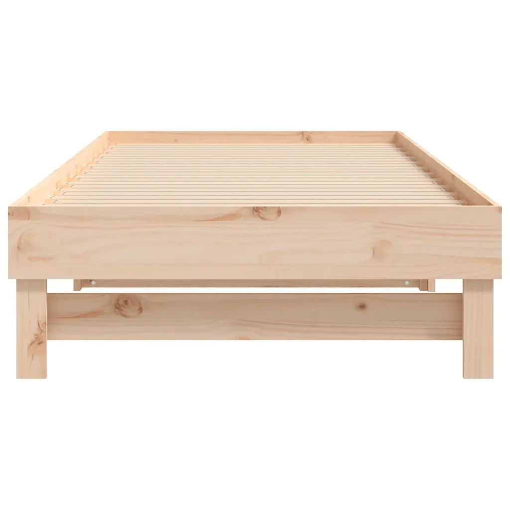 Dormeuse Estraibile 2x(80x200) cm in Legno Massello di Pino cod mxl 42223