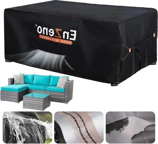 Panno di copertura impermeabile 200 x 160 cm - arredamento esterno - tessuto Oxford - coprioggetto - resistente alle intemperie - tavolo da giardino - copertura esterna