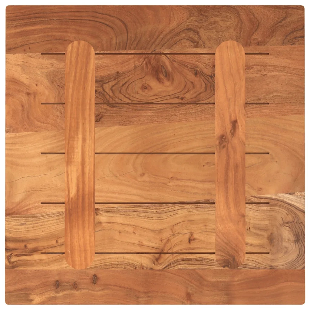 Piano per Tavolo | Superficie Tavolo | Piano Scrivania 50x50x2,5 cm Quadrato Legno Massello di Acacia