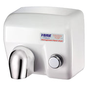 Asciugamani Elettrico Antivandalo con Pulsante 2400W Vama Ariel BP Acciaio Bianco
