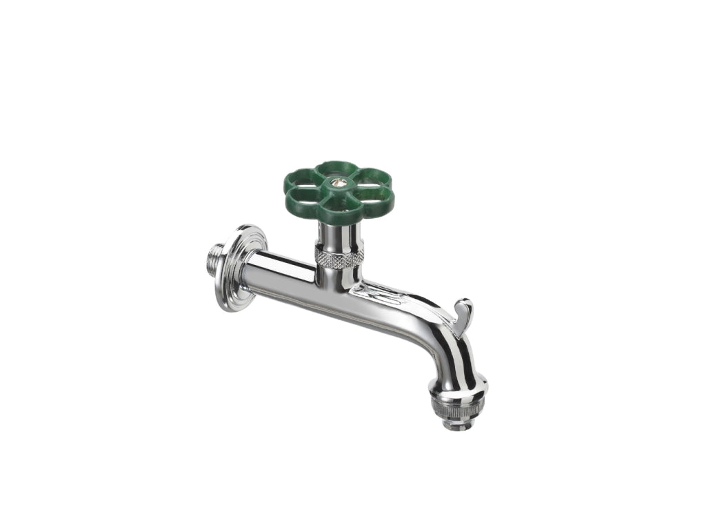 Rubinetto stile idraulico Belfer in ottone Ø 18mm Colore: Verde