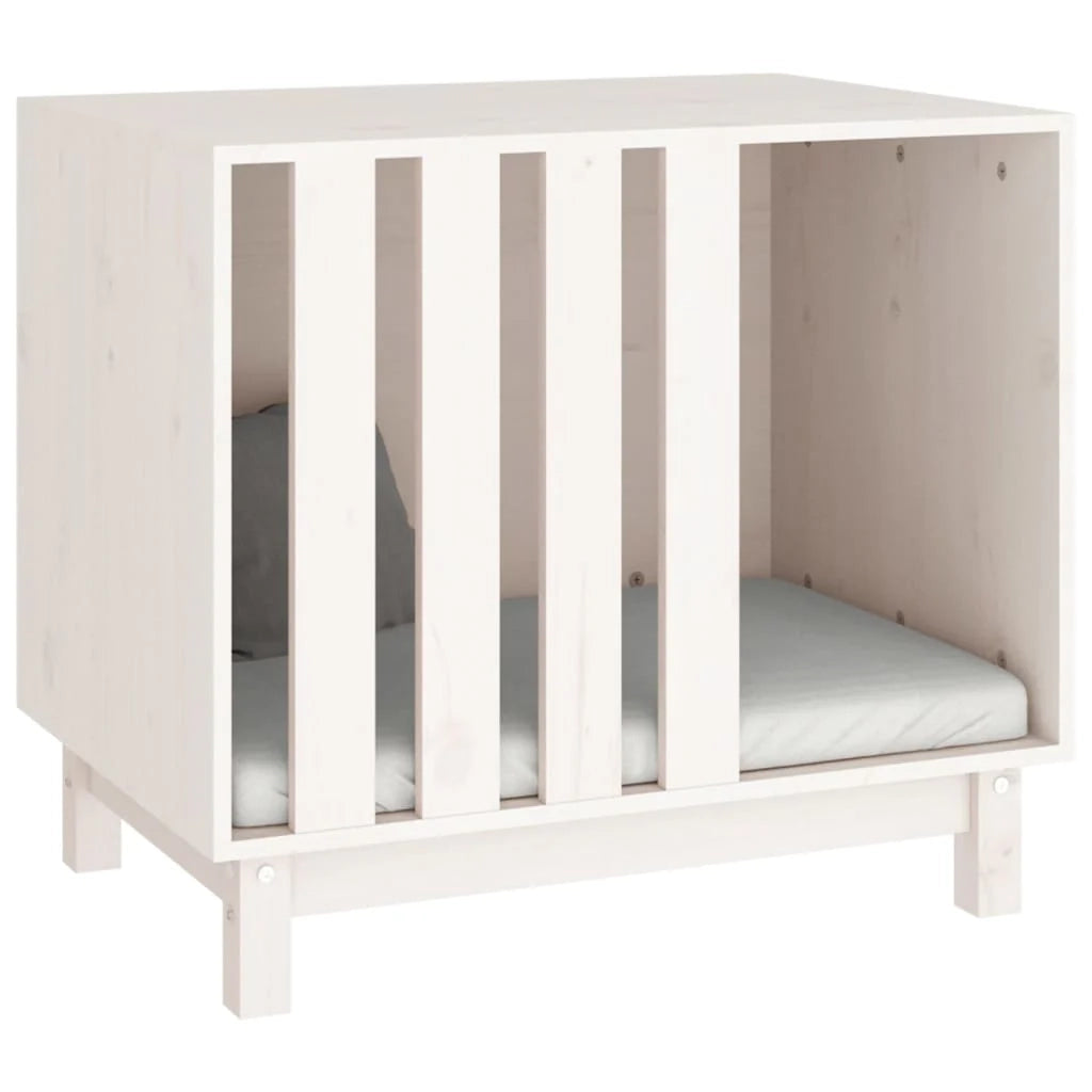 Cuccia per cani 70 x 50 x 62 cm in legno massello di pino bianco 02_0043454
