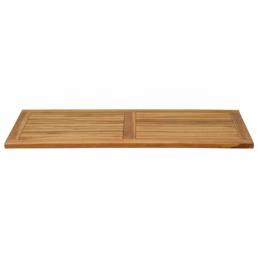 Piano del tavolo Rettangolare Legno di teak solido Naturale 42033167