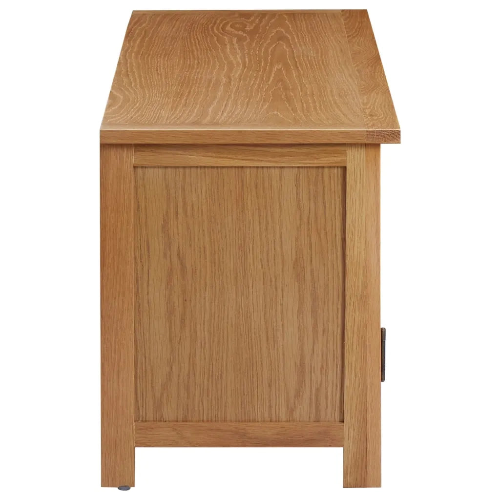 Mobile TV 110x35x44 cm in Legno Massello di Rovere 327435