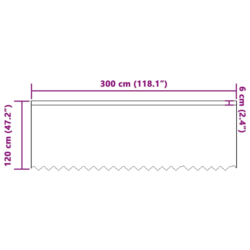 Tenda in Pizzo con tende Bianco 120 x 300 cm Poliestere 4107776